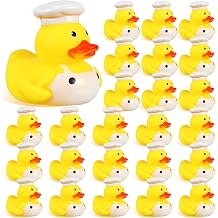 Sotiff 24 Pcs Mini Chef Rubber Ducks Bulk, 2 Inch Toy Rubber Duck