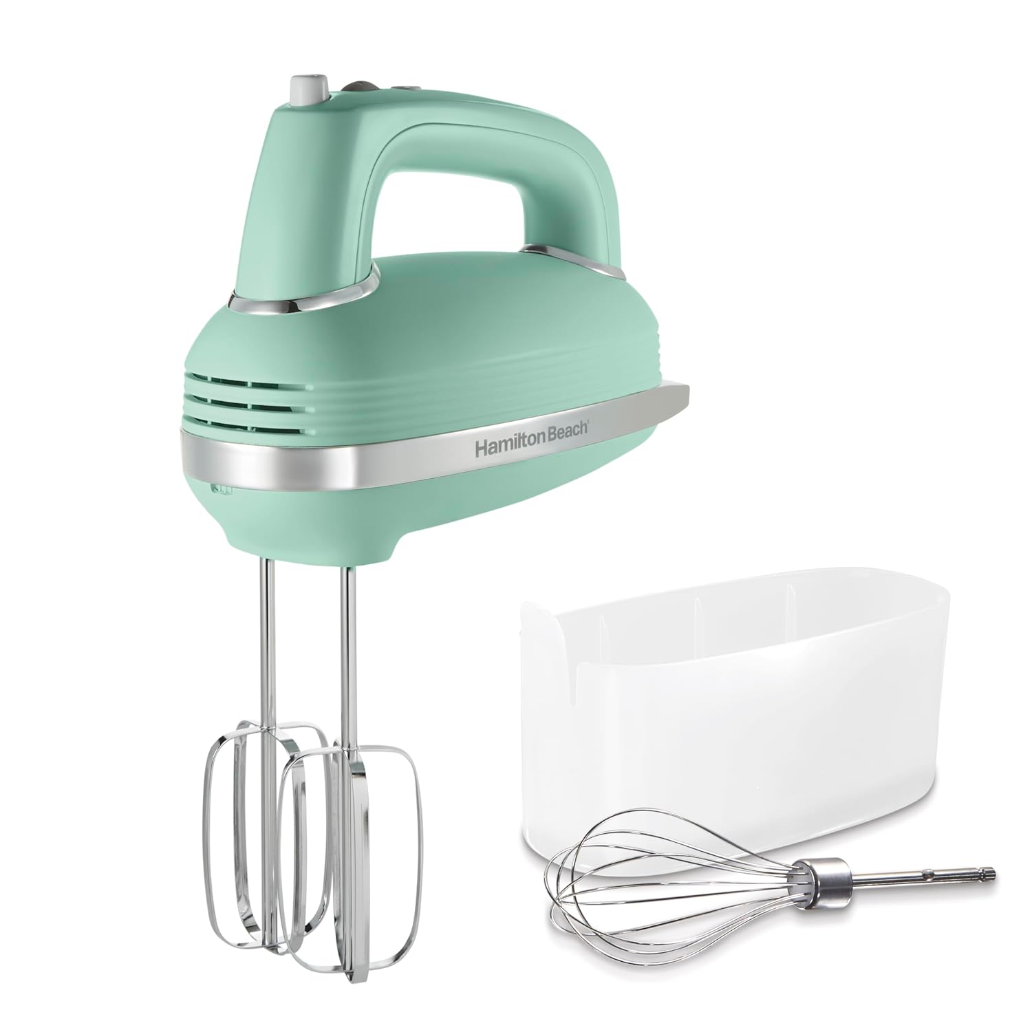 Hamilton Beach Vintage-Style 5-Speed Electric Hand Mixer Powerful 1 3 Amp DC Motor for Effortless Mixing Consistent Speed