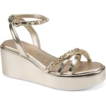 KARL LAGERFELD Women's Clemons Ankle Strap Wedge Sandal