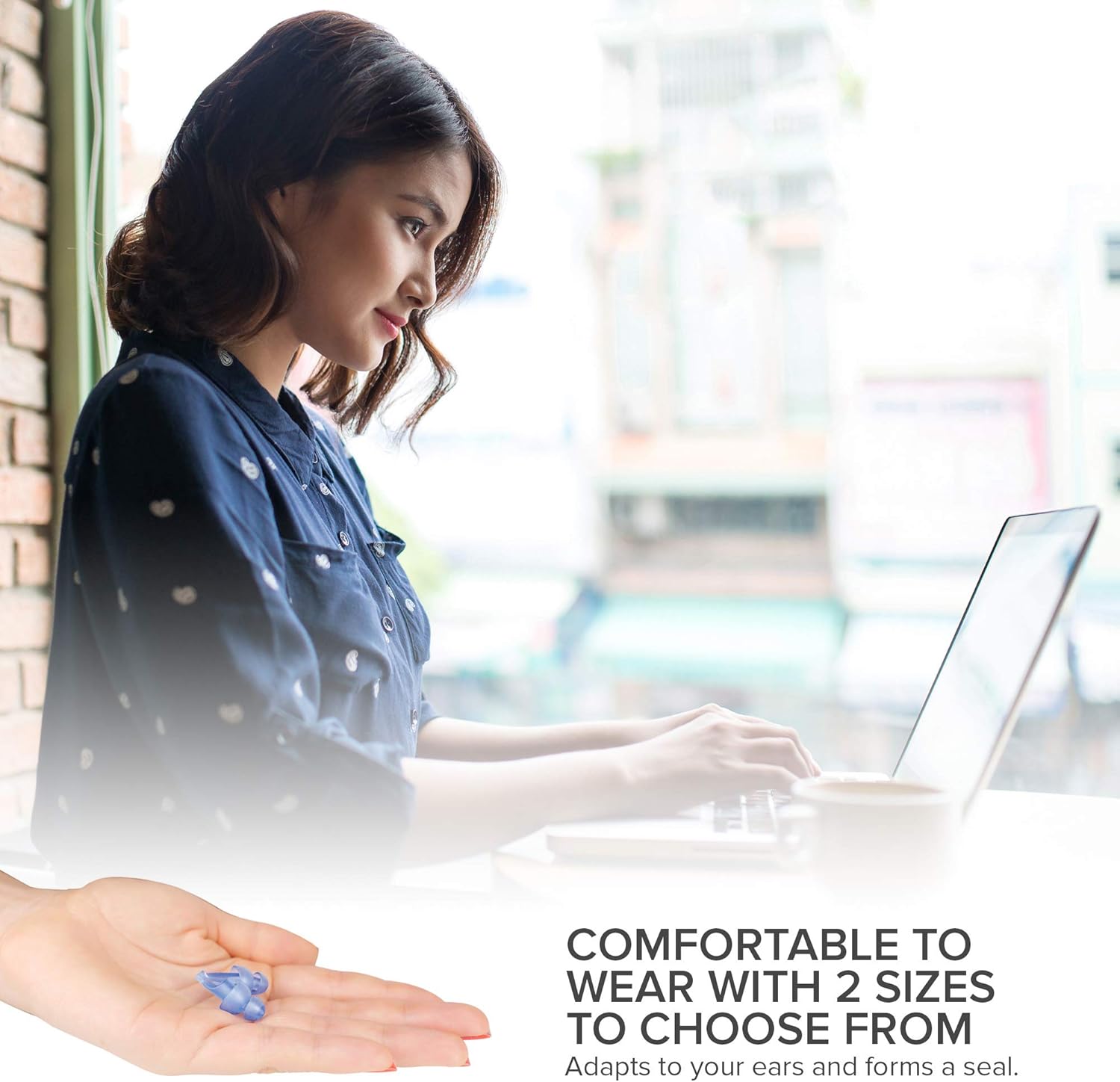 Ear Plugs for Sleeping by LaloLab | 2 Sizes Comfortable Reusable Noise Cancelling Earplugs for Sleep, Snoring, Travel & Work | Up to 28 dB NRR | Case & Gift Box | 2 Pairs, Medium & Small