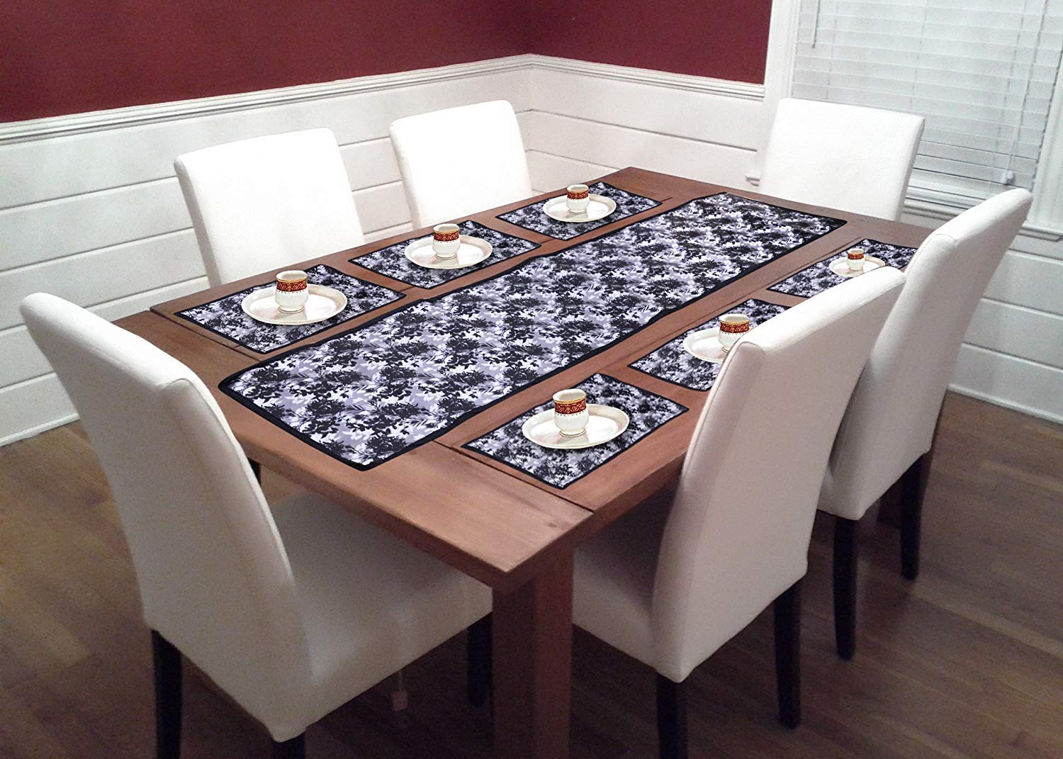Buy Anant trading 6 Seater Dining Table Runners with Placemats 13 x 54