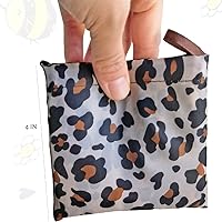 Vista 6 de HAPPYHEDI - Bolsas plegables reutilizables para comestibles, lavables, asas largas, bolsa plegable, resistente a granel, 007 -4 Pack Mix5 Mediano