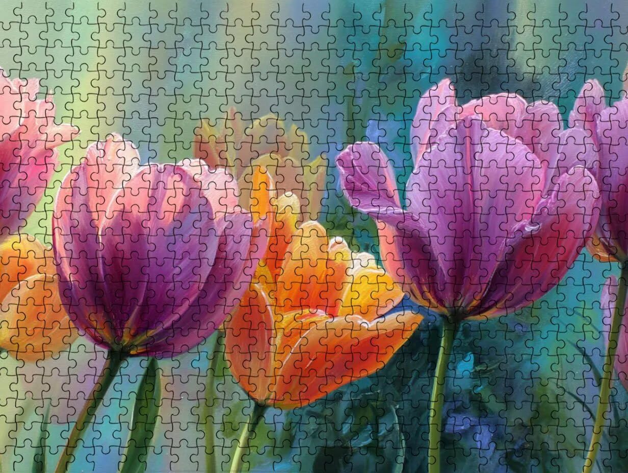Puzzle 3000 para Adultos, Flores Moradas, Rompecabezas Clásicos LDYQS7-712