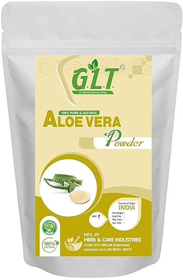 G.L.T. Aloe Vera Powder 100% Pure & Organic (100 gm)
