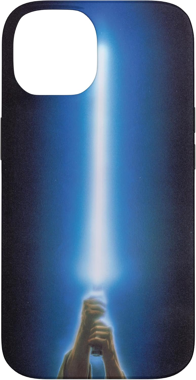 Star Wars Luke Skywalker Blue Lightsaber Black Case for iPhone 16
