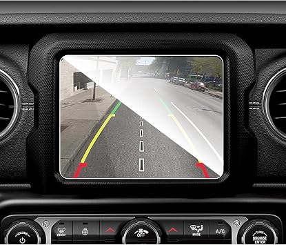 ruiya Tempered Glass Protective Film for Jeep Wrangler JL Car Navigation 7 Inch Dirt Proof 9H Scratch Resistant Easy Installation Custom Parts