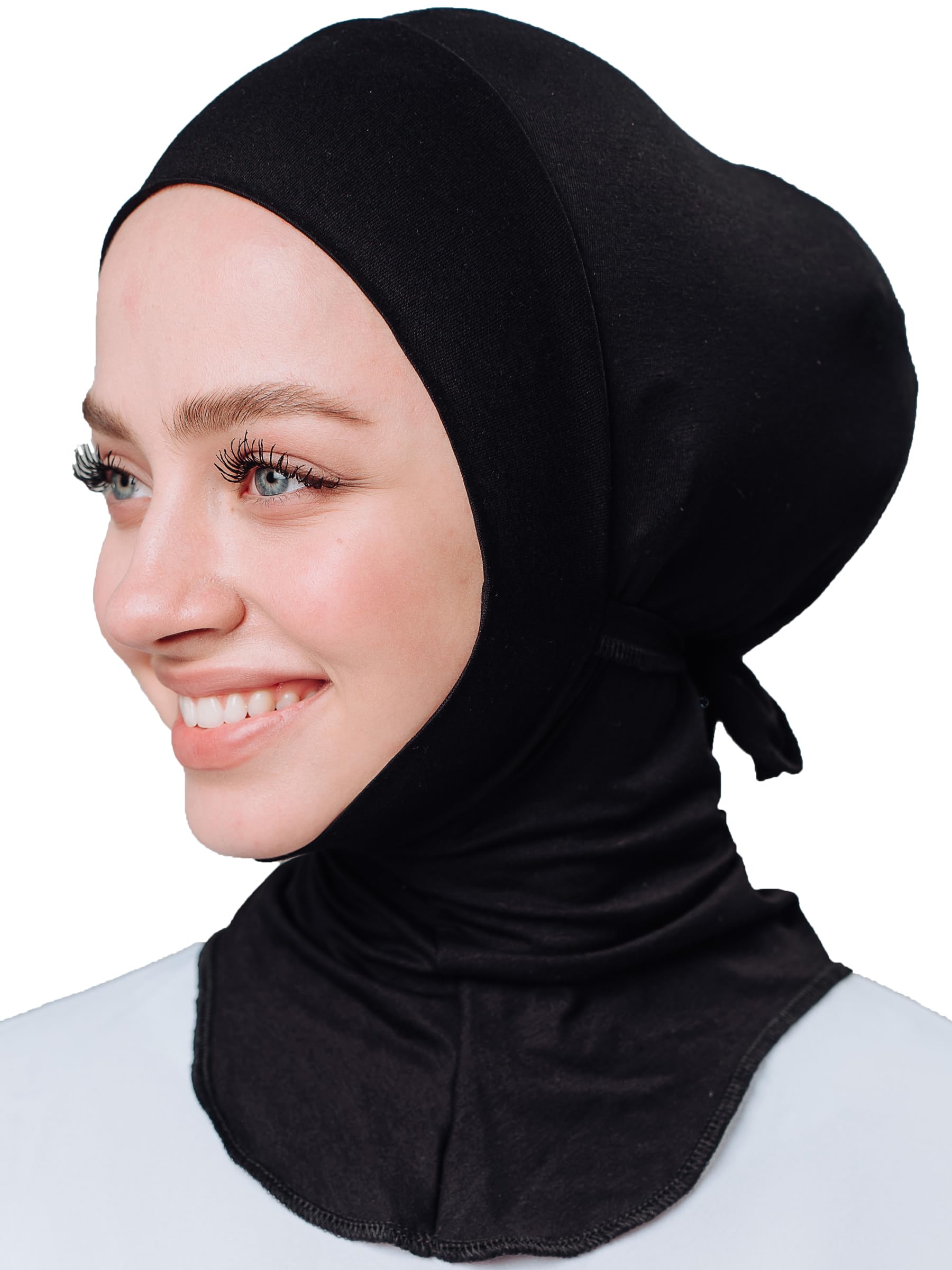 VeilWear No pins, cotton head scarf, instant hijab two piece, ready to wear muslim accessories for women