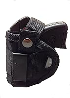 Vista 1 de Funda de nailon IWB para Ruger LCP .380 - Funda de transporte oculta en la cintura interior suave - Se adapta con o sin láser - diestro o zurdo