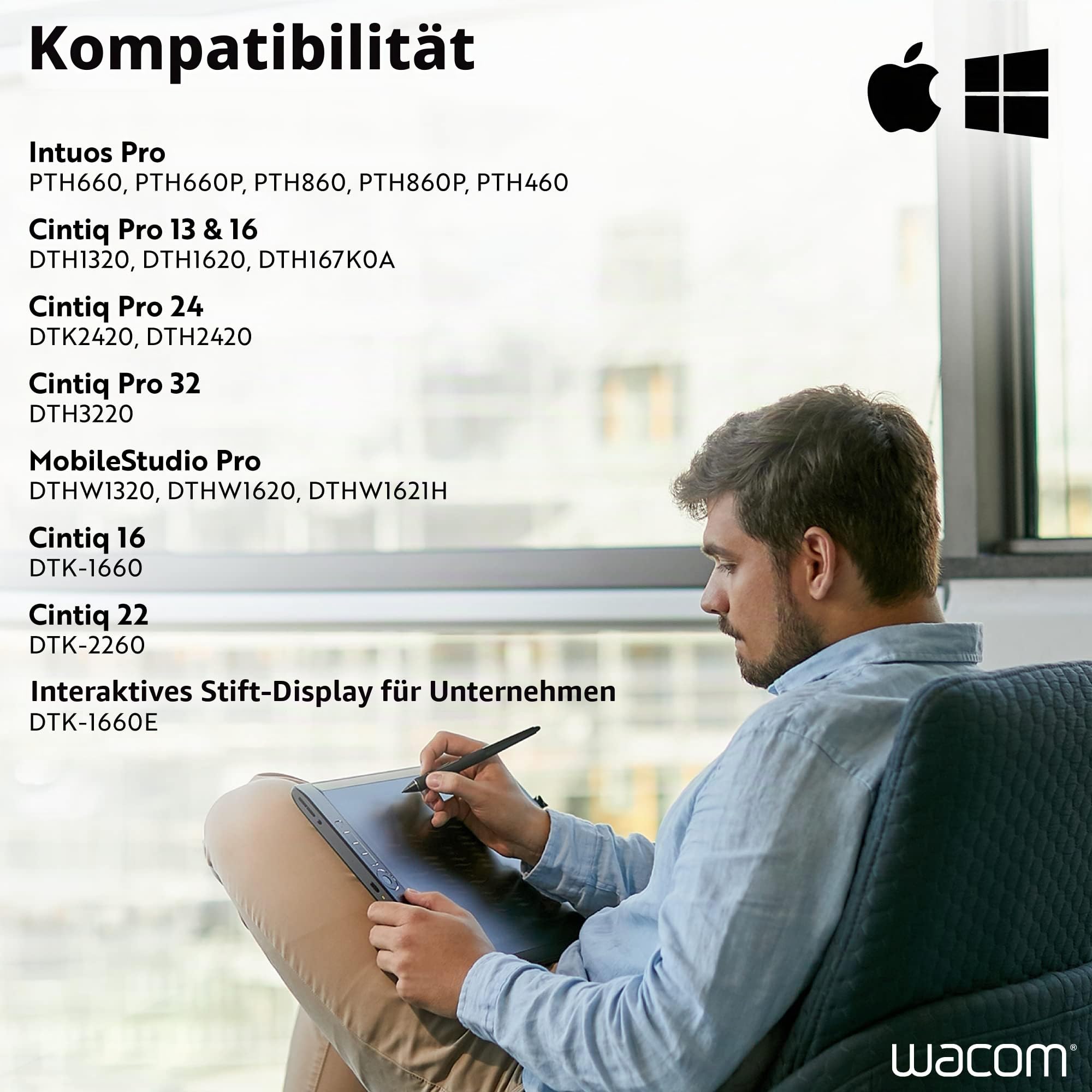 Wacom Pro Pen 2 (KP504E) - Compatible with Intuos Pro, Cintiq, Cintiq Pro & MobileStudio Pro