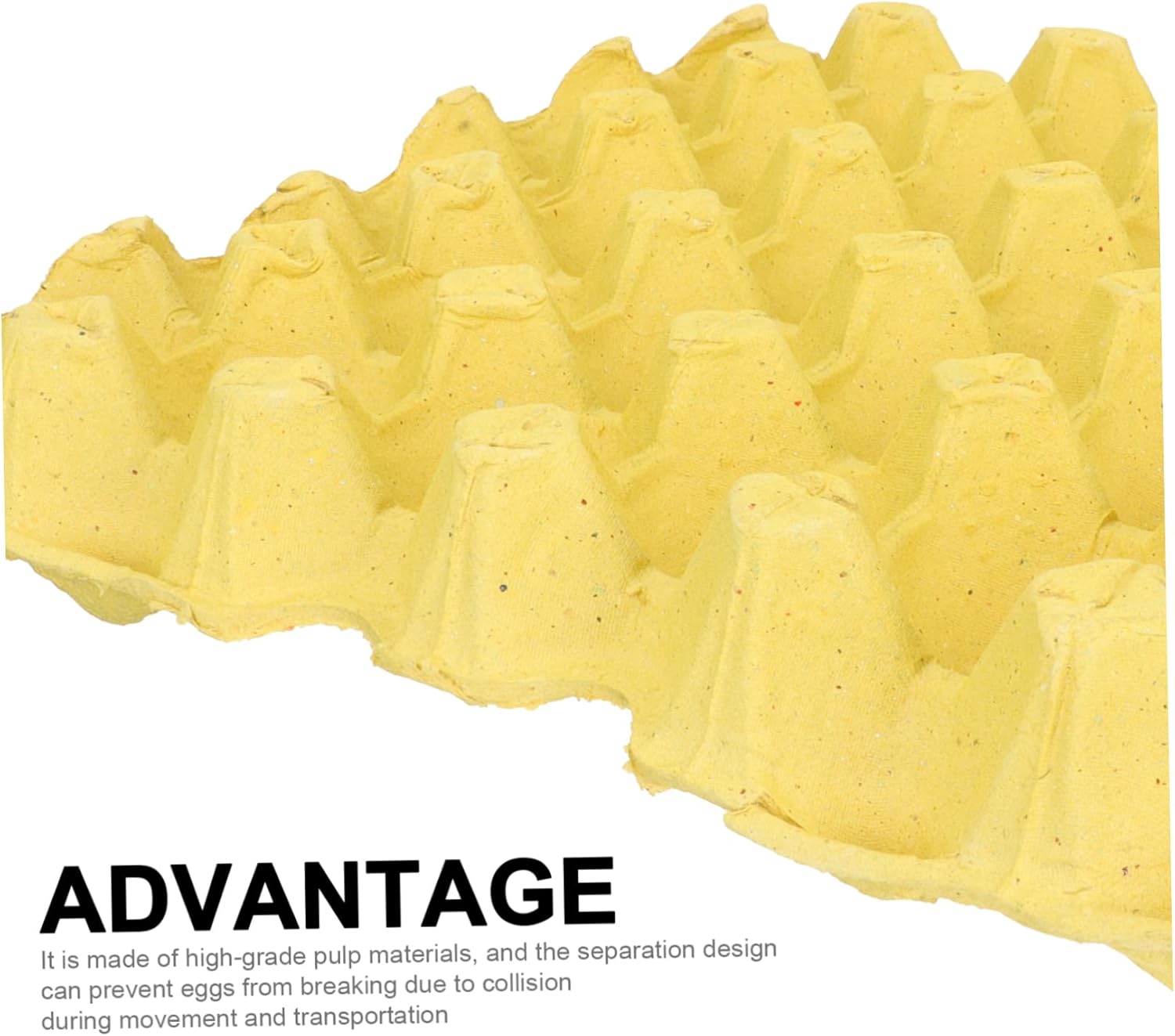 5pcs Egg Trays for Refrigerator Stackable Egg Holders Kitchen Gadgets Space Saving Containers for Home Restaurant Use Yellow