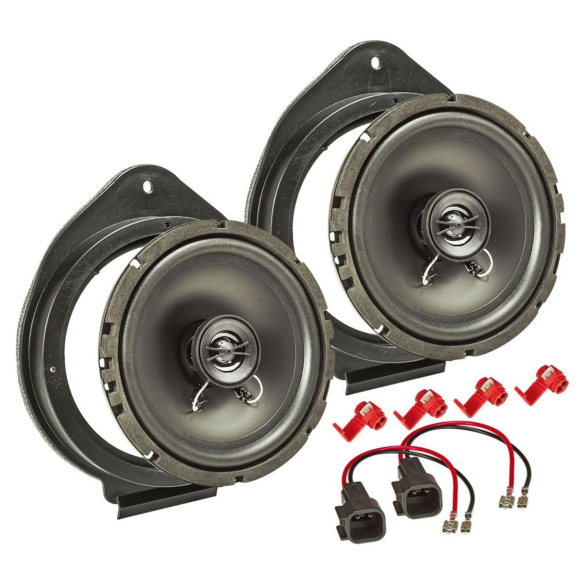 tomzz Audio 4039-007 Kit de instalación de Altavoces Compatible con el Opel Astra Insignia Meriva Mokka Adam Karl Sistema coaxial de 165 mm TA16.5-Pro
