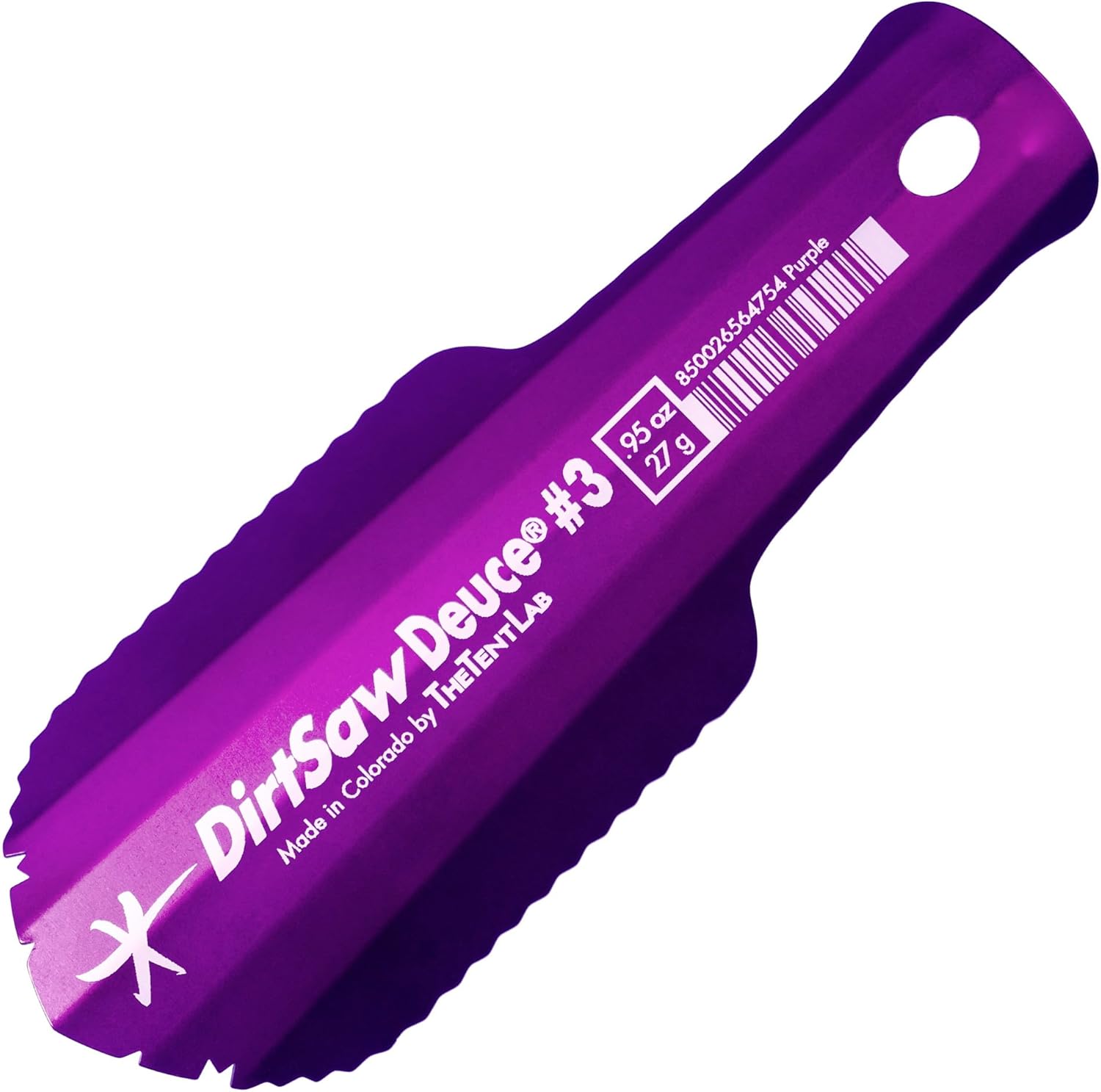 TheTentLab DirtSaw® Deuce #2 - .6 oz Ultralight Backpacking Trowel, Color: Orange
