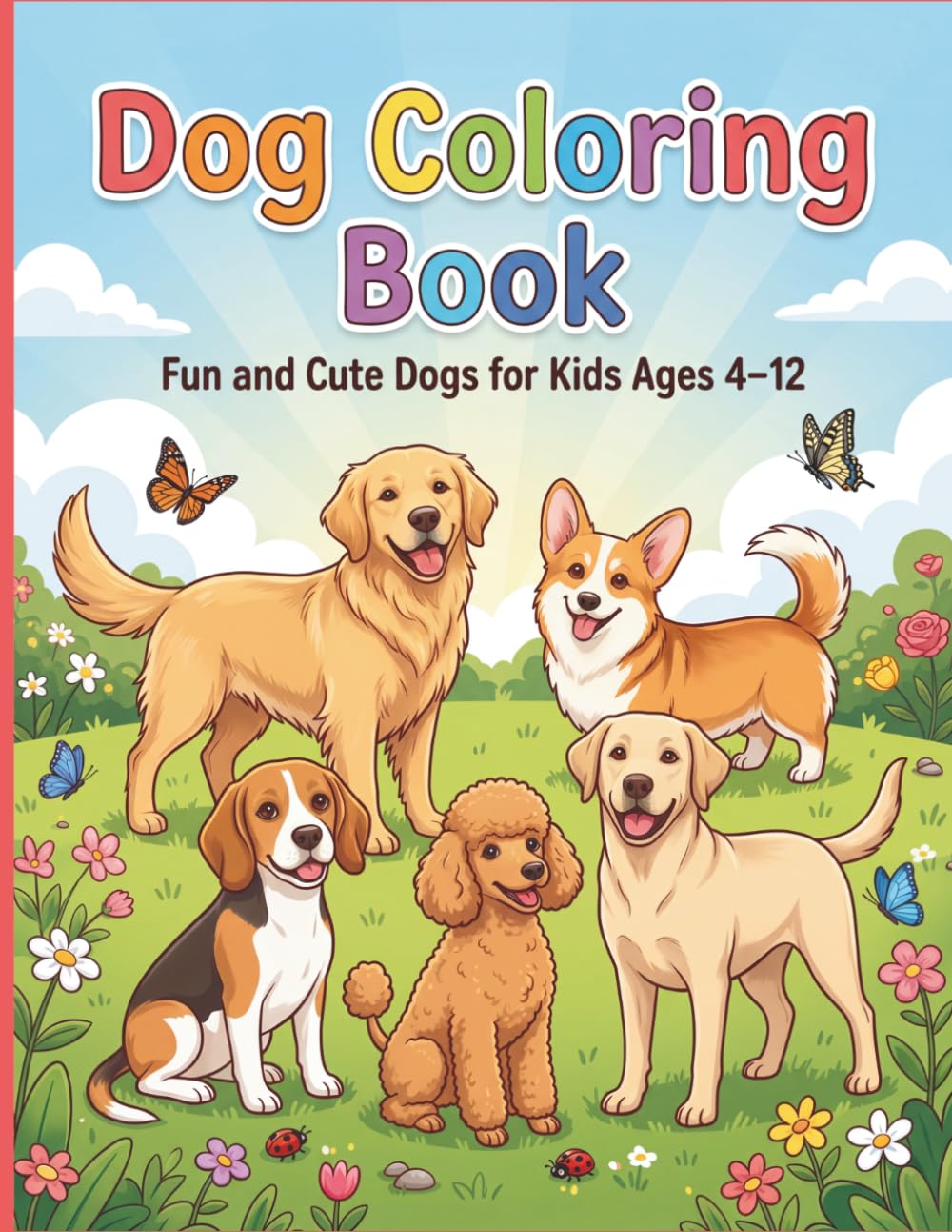 Dogs Coloring Book for Kids: Children's Coloring Book (Silly Creative Fun)