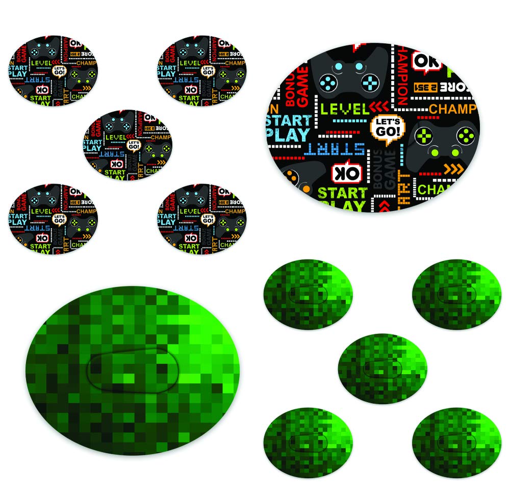 Dexcom Adhesive Mix Gamer Design Adhesive Patches with Split Backing, Easy to Apply x 10 Pack