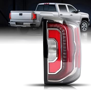 LED Tail Lights Assembly Compatible With 2016 2017 2018 GMC Sierra 1500 Denali Right Passenger Side LED Lens Rear brake Tail Lights Replace# 84365931 84233588 GM2801295
