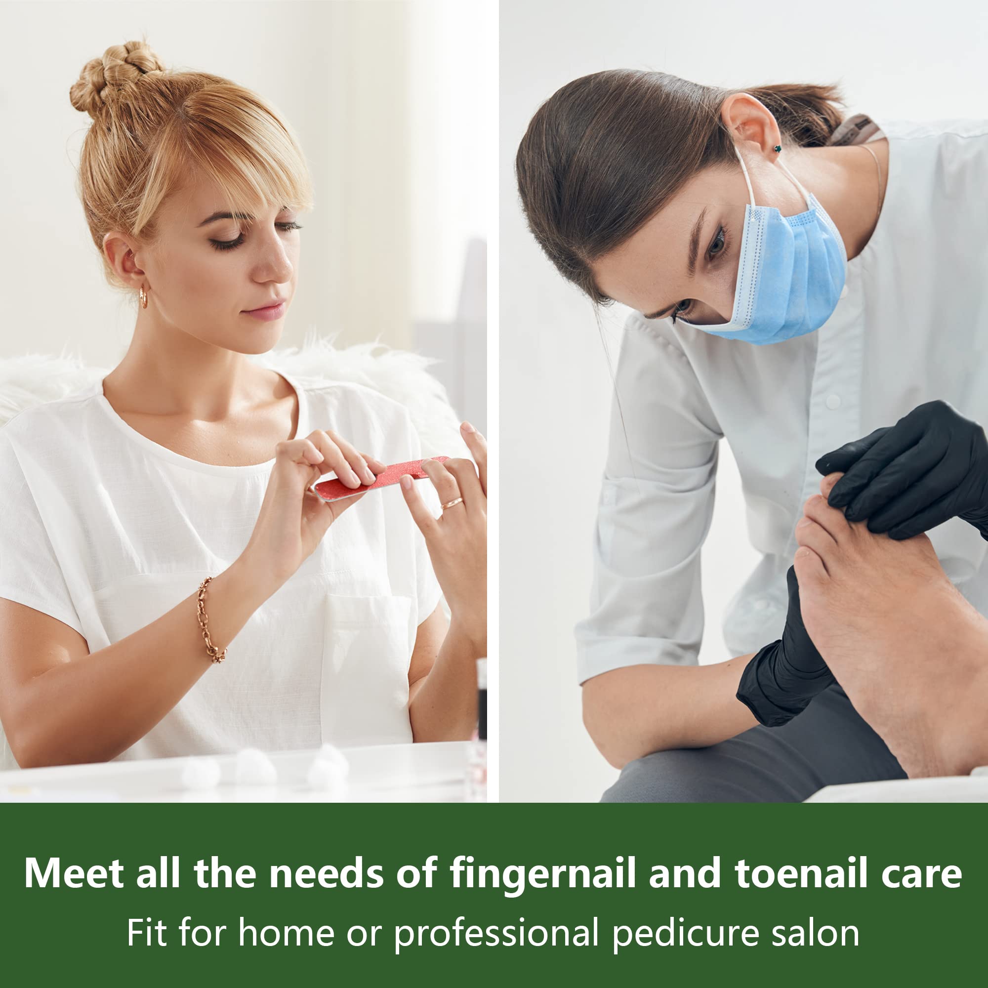 Kit de pedicura de acero inoxidable para exfoliación profesional de callos de 17 piezas para mujeres y hombres en casa o viajes o salón de belleza para el cuidado de los pies