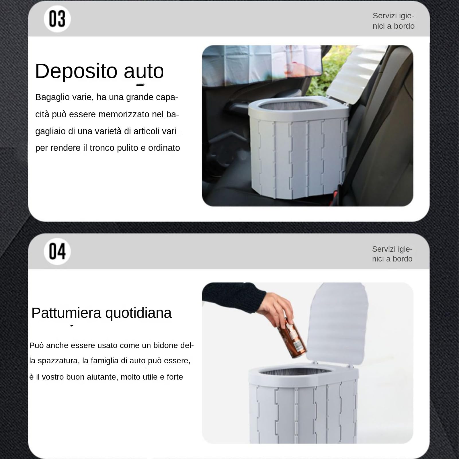 Inodoro plegable portátil – Silla de inodoro plegable, orinal Compact Camp | Llevar la con bolsas desechables para viajes de baño para coche de camping al aire libre, de aseo