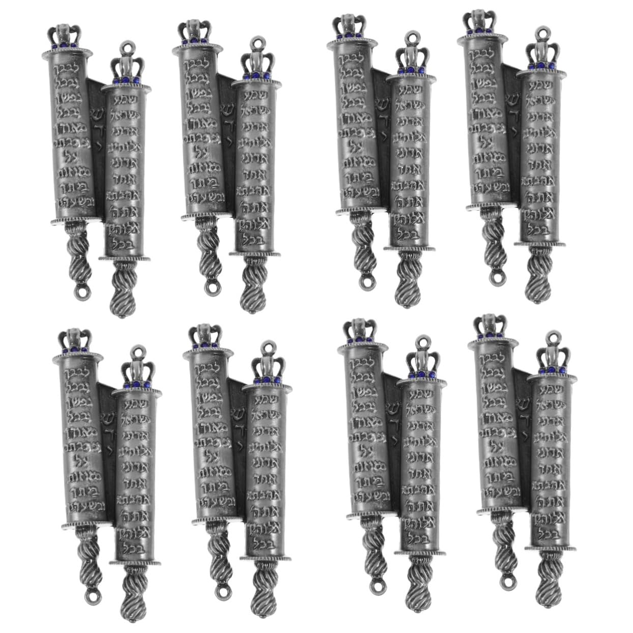 Cabilock 4zestawy Metalowych Mezuzah z Rolką Religijna Dekoracja Do Drzwi Elegancka Mezuzah Stylu Judaica Idealna Do Użytku Domu Lub Jako
