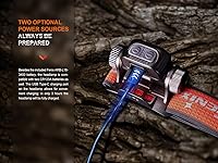 Vista 7 de fenix HM65R-T v2.0 Nebula recargable ligero para correr, al aire libre, trabajo y linterna profesional