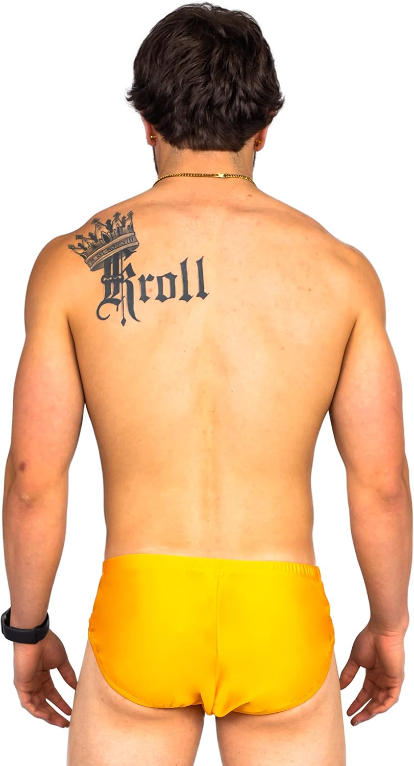 Costume Agent Hulkamania Wrestling Swimming Spandex Briefs Shorts