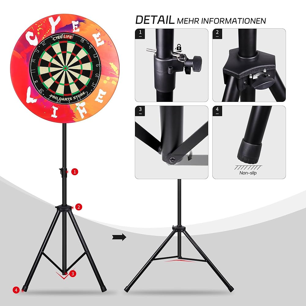 ダーツ　支柱 Amazon.co.jp: CyeeLife ダーツスタンド ZD04A,スチールや電子