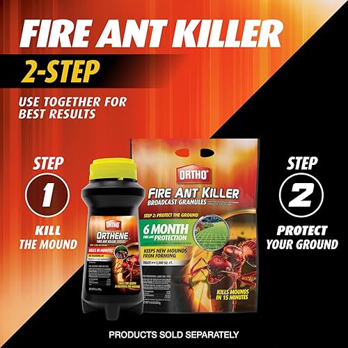Miniatura 7 de Ortho Orthene Fire Ant Killer1, Mata a la Reina y Destruye los Montículos, Comienza a Funcionar en 60 Minutos, 12 oz., Paquete de 2