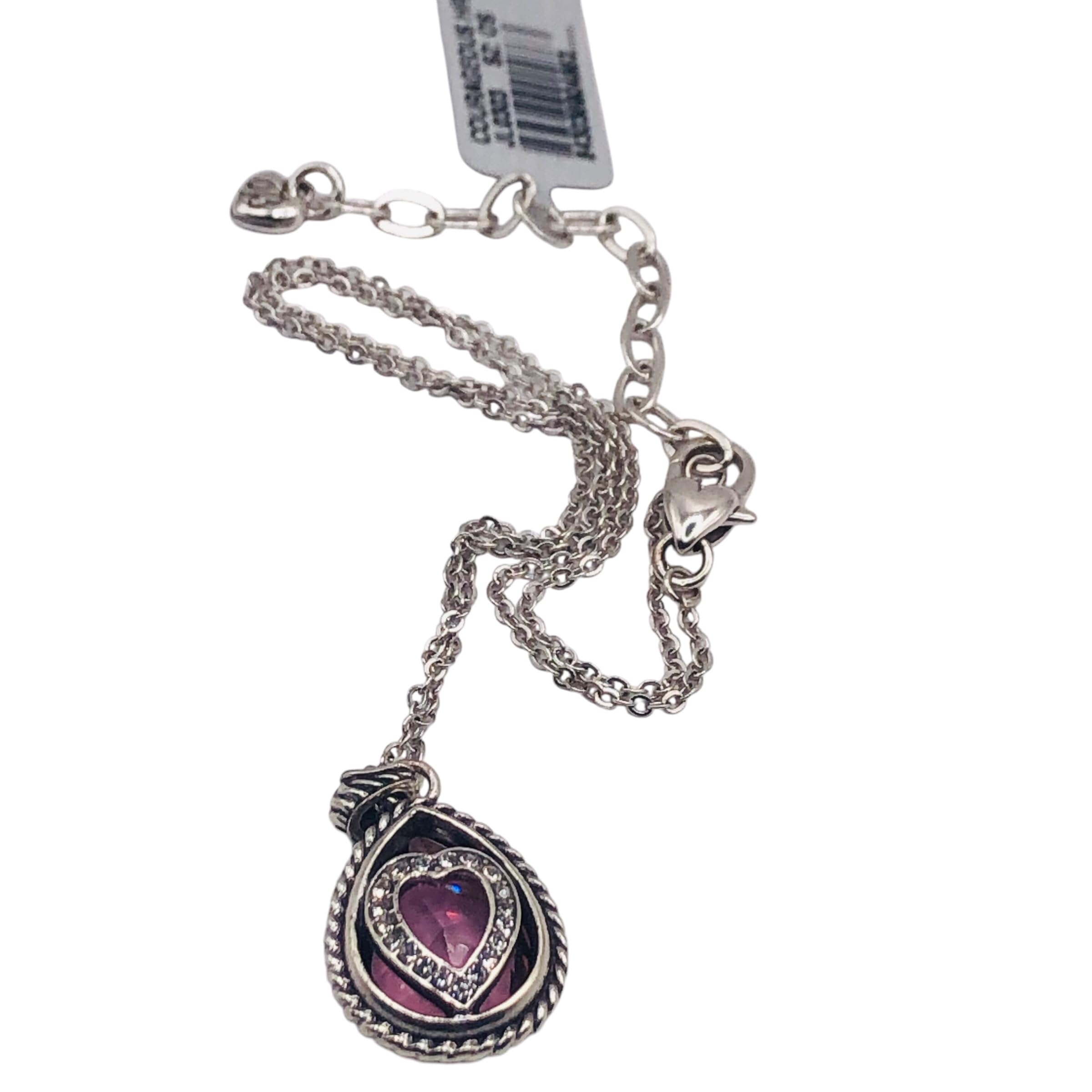 Brighton Your True Color Pink Courageous Heart necklace