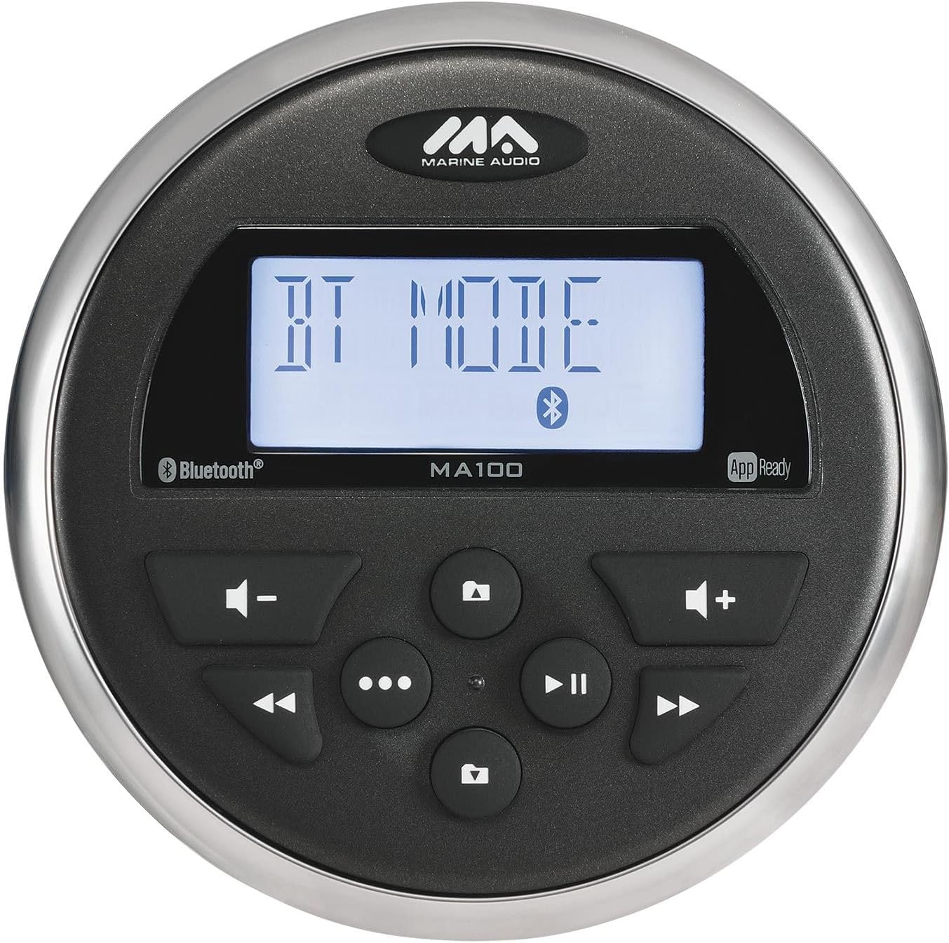 Marine Audio MA100 Front Panel with Display and Buttons