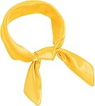 Pistha Chiffon Carré Ruban Col écharpe Satin mouchoir pour Halloween Retro Femmes Filles Costume Accessoire