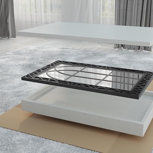 Miniatura 7 de Joudia Espejo de ventana para decoración de pared, espejo decorativo de 37 x 24 pulgadas, espejo de ventana grande para decoración de sala de estar