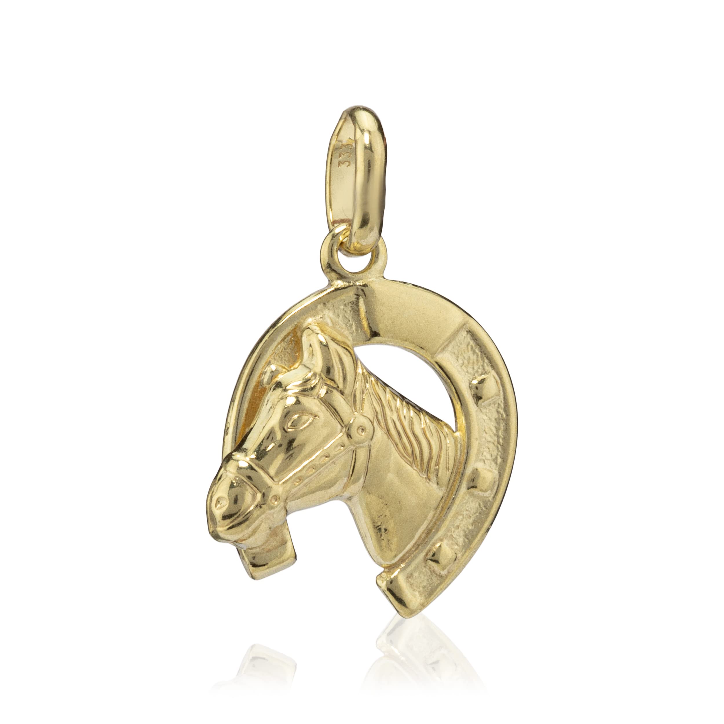 NKlaus Kettenanhänger Friedenstaube – 333 Gelbgold, 17,5x14,5 Mm, Mit Oder Ohne Zirkonia