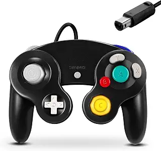 FIOTOK ゲームキューブコントローラー、Wii Nintendo Gamecube用クラシック有線コントローラー(ブラック)