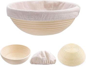 5 Inch Round Banneton Bread Proofing Basket with Liner