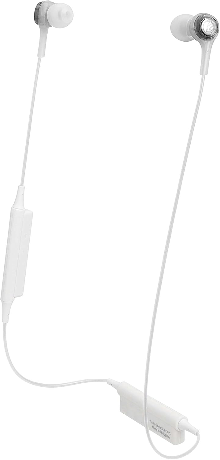 Audio-Technica ATH-CK200BTBK Bluetooth Wireless In-Ear Headphones with In-Line Mic & Control, Black