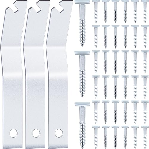 El juego de 103 llaves de tornillo en T incluye 100 tornillos de cabeza en T y 3 llaves de seguridad endurecidas para colgar cuadros para bloquear