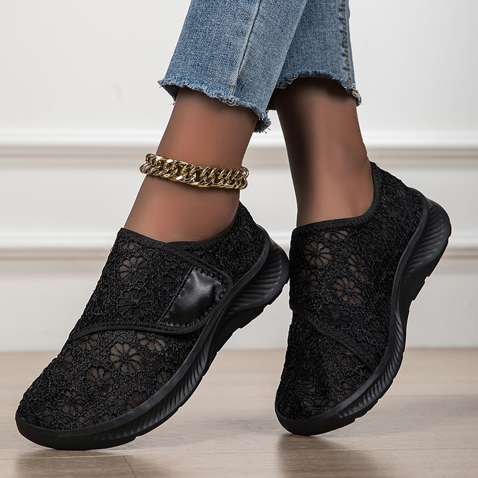 Zapatos ortopédicos de mujer de planta ancha - Zapatillas de verano