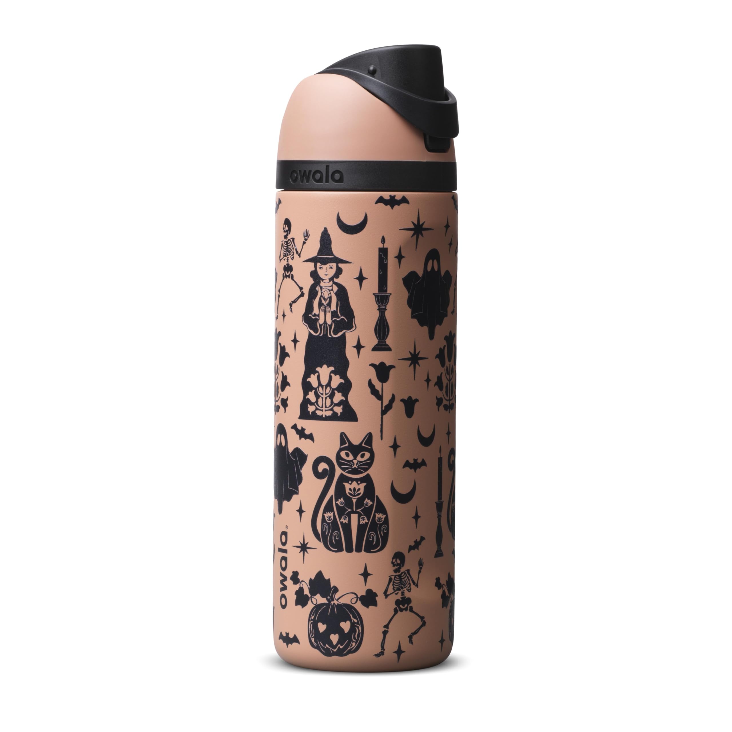Owala FreeSip Stainless Steel Water Bottle 24 oz Fright &amp; Delight