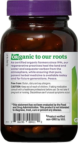 Miniatura 3 de Oregon's Wild Harvest Suplemento de hierbas orgánicas de albahaca sagrada, 60 unidades