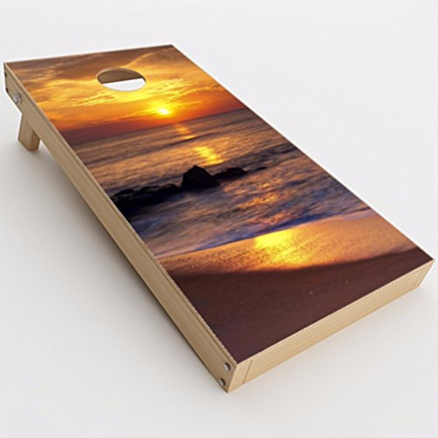 itsaskin Skin Decal Vinyl Wrap for Cornhole Game Board Bag Toss (2xpcs.) / Sunrise on The Coast