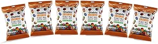 Diablo Milk Chocolate Peanuts - No Added Sugar, Sweetened with Stevia - Individually Packed Bags, Chocolate Covered Nuts Hamper Basket Available for Gifting - Peanut Milk Chocolates - 40 g Pack of 6