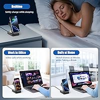 Vista 5 de 3 in 1 Wireless Charger Station for Multiple Apple Devices, Foldable Magnetic MagSafe Charging Stand, Portable Fast Travel Charger for iPhone