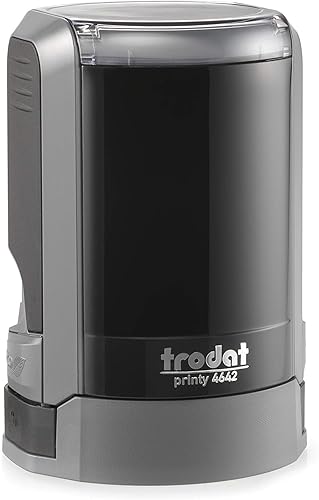 Trodat Printy sello para una compañía de responsabilidad limitada con función de auto entintado, 1.6 x 1.6 pulgadas, gris ecológico, 1 unidad (4642)