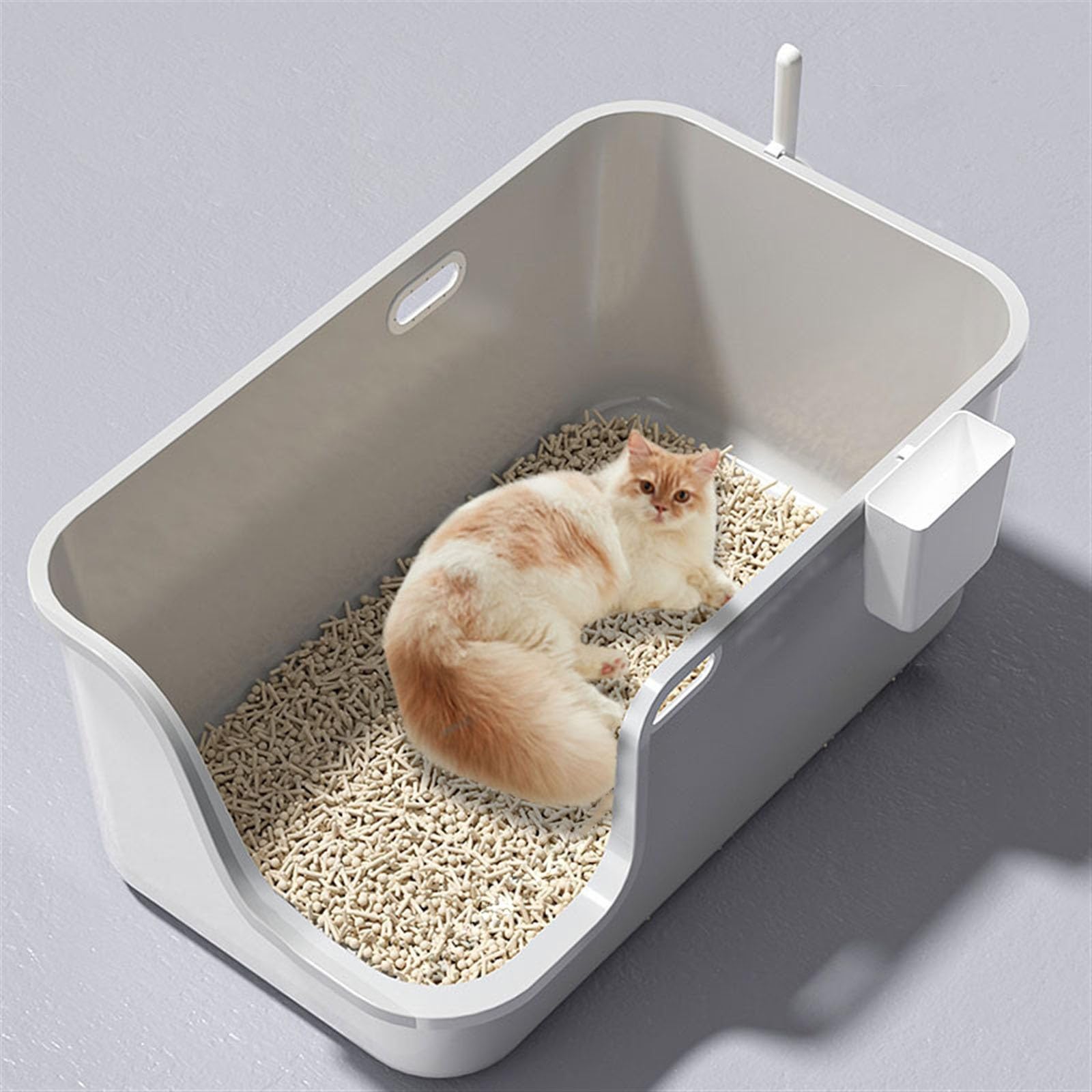 ネコのトイレ大きい Amazon.co.jp: 猫用トイレ オープン猫用トイレボックス、大型ハイ