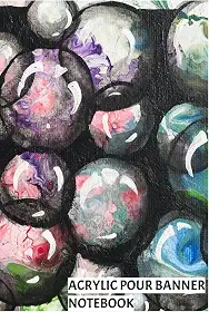 Acrylic Pour Banner Notebook
