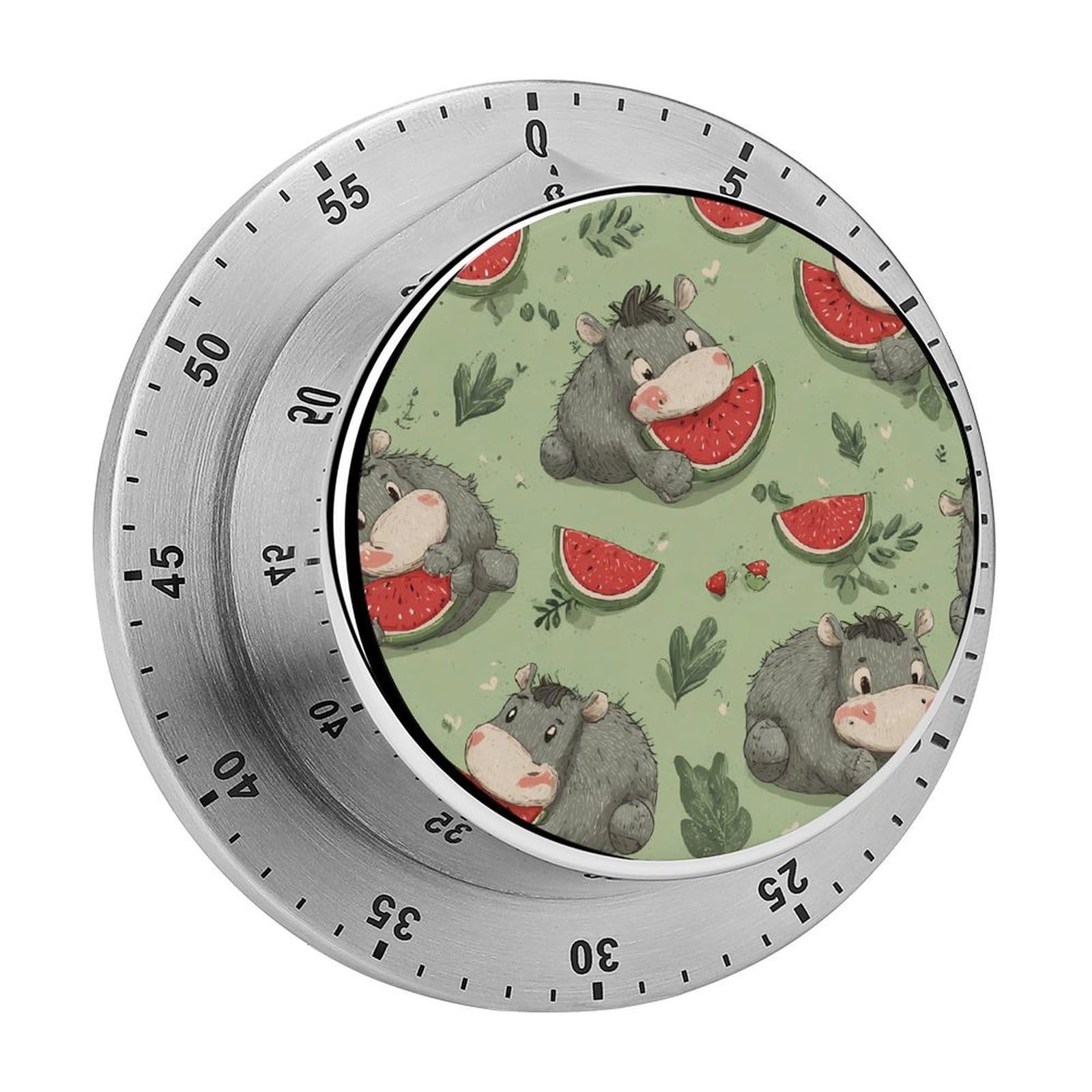 Donkey Watermelon Mechanical Timer with Alarm for Kitchen Cooking Productivity Stainless Steel Timers