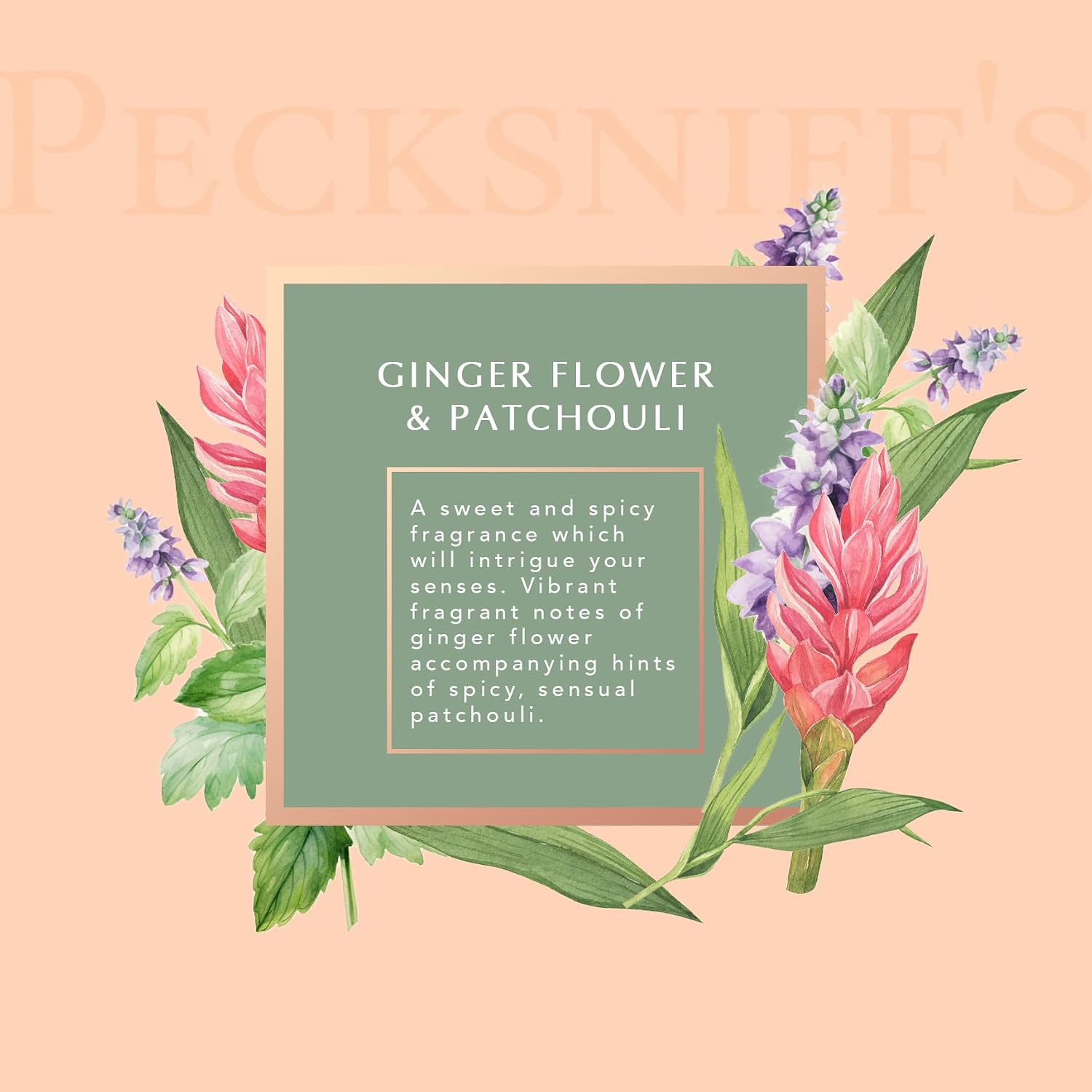 Pecksniff's Ginger Flower & Patchouli Scented Moisturizing Hand Wash Refill | 1 L/1000 ml, 33.8 fl oz