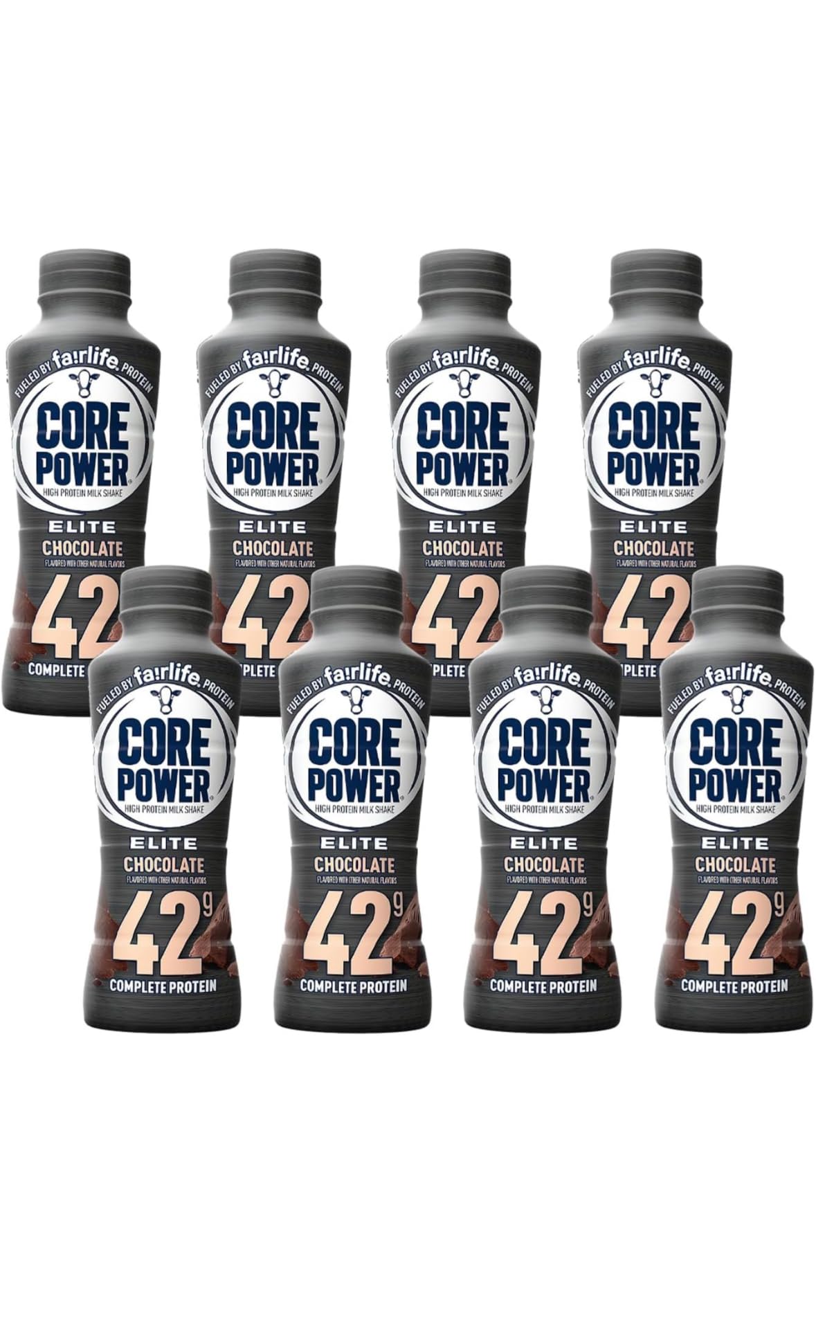 Fa!rlife Core Power' Elite Chocolate (8 Pack) High Protein Milk Shakes 42g - 14 Fl Oz Sports Nutrition