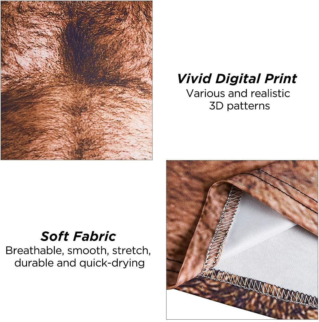 uideazone Mens Short Sleeve T-Shirt Casual 3D Creative Print Crewneck Graphic Tees - Image 7