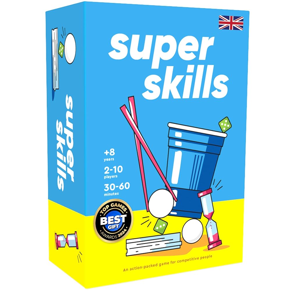Super Skills - Action Game for Competitive People - Beat Your Friends at 120 Challenges - Fun Group Activity for Family Night or Party with Kids, Teen