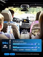 LISEN 96 W 4 az 1 ben szivargyújtós autós töltő USB C feszültség kijelzővel 12 24 V gyorstöltő iPhone 16 15 Pro Max Galaxy S25 S24 Ultra 3